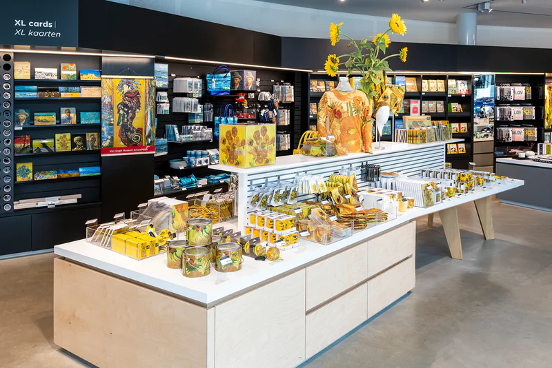 Foto van de museumshop